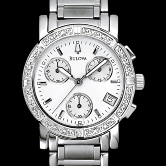Bulova Ladies Diamond Bracelet Watch 96R19
